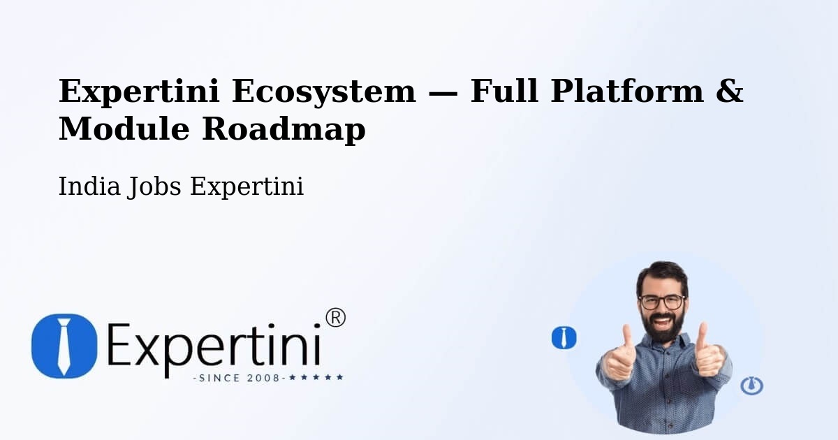 Expertini Ecosystem — Full Platform & Module Roadmap – Kovvur